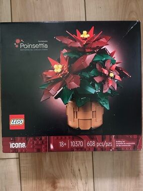 Lego Poinsettia Botanical Set - Red, Green, Tan